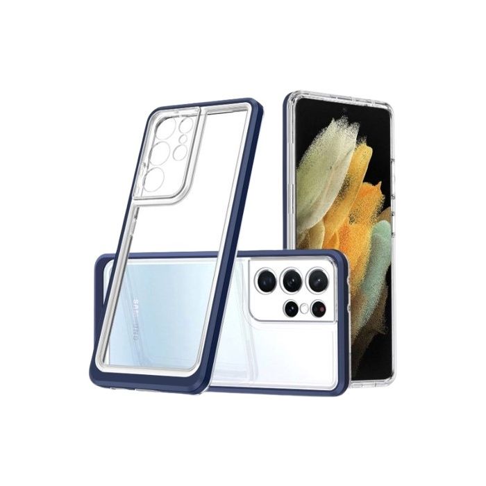 Obal Hybrid Armor 3v1 Samsung Galaxy A33 5G A336 transparentno-modrý