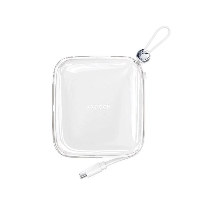 Joyroom Jelly Series JR-L005 Powerbank, 10000 mAh Jelly 22.5W, vstavaný kábel Lightning, biela