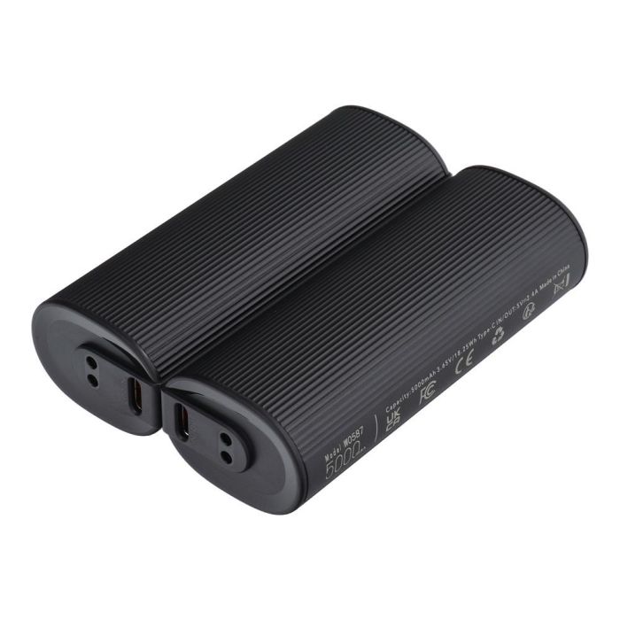 VEGER W0587, Powerbanka/zohrievač rúk, 2x 5000 mAh 2,4A, čierna (2ks)