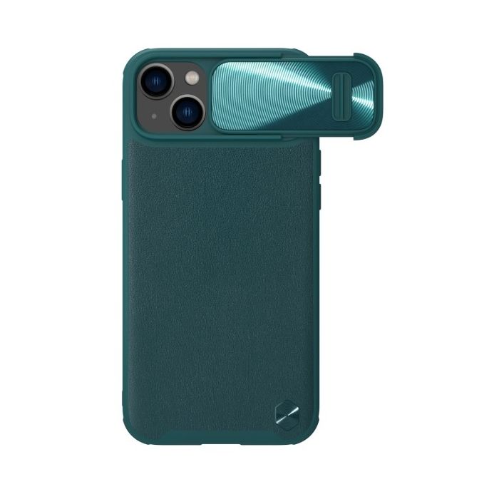 Obal Nillkin CamShield Leather S Case Apple iPhone 14 zelený