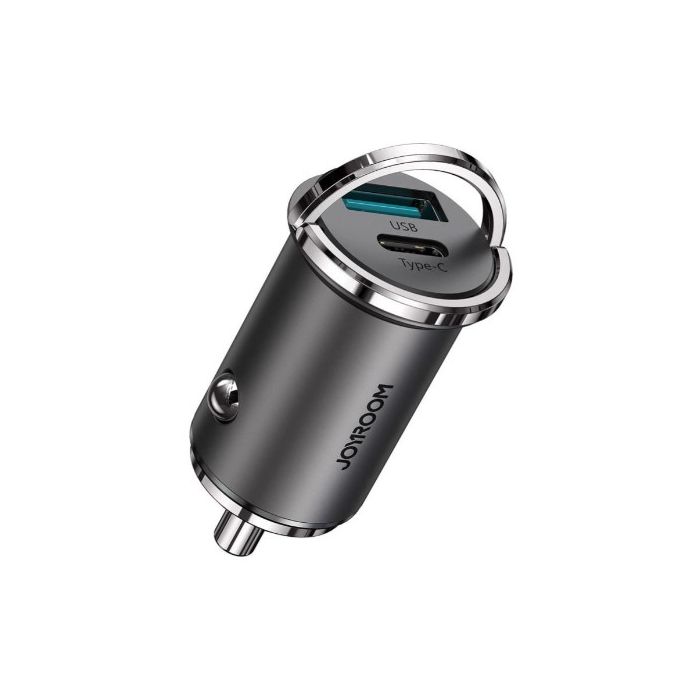 Joyroom Mini C-A35, USB-A+USB-C, 45W 5A Power Delivery Quick Charge 3.0 AFC SCP, čierna (Poškodené balenie)