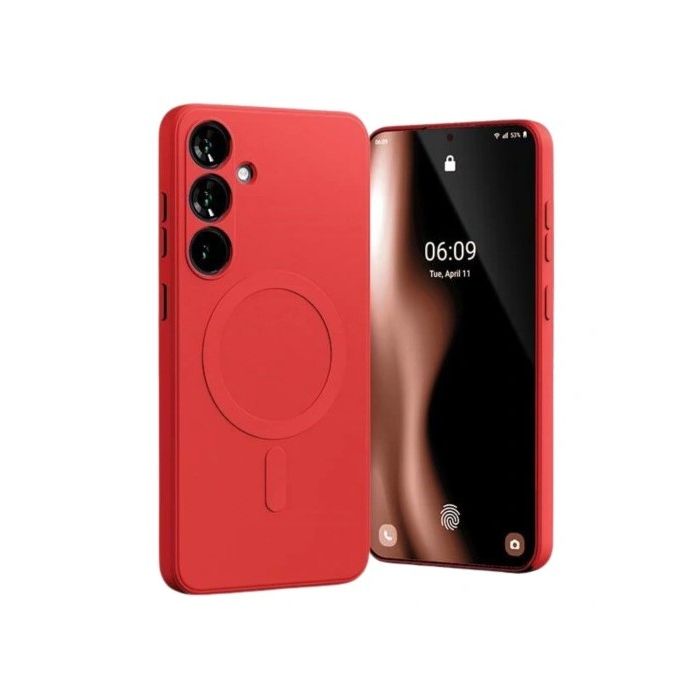 Obal Mercury SemiSilicone Magsafe Samsung Galaxy S24 5G S921 červený