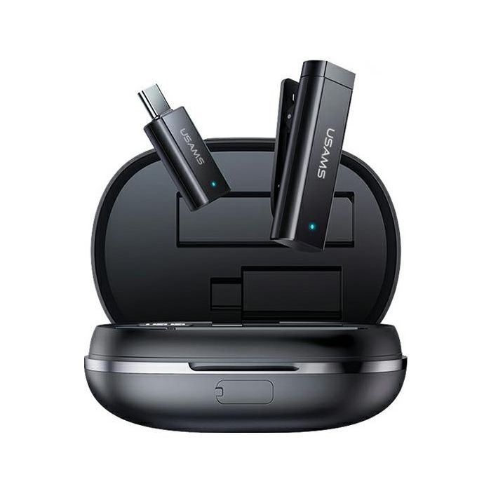 USAMS ENC 2.4G USB-C ZB243MKF01 - bezdrôtový mikrofón klopný