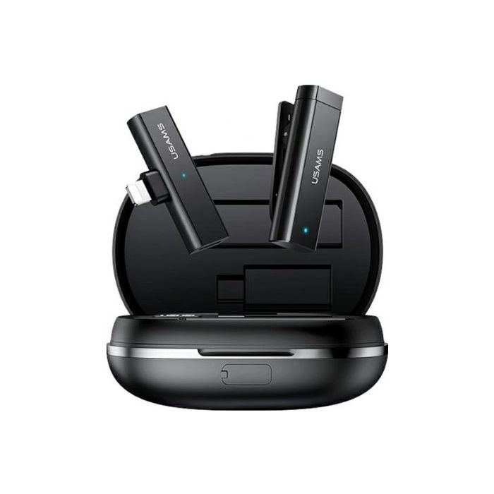 USAMS ENC 2.4G Lightning ZB244MKF01 - bezdrôtový mikrofón klopný