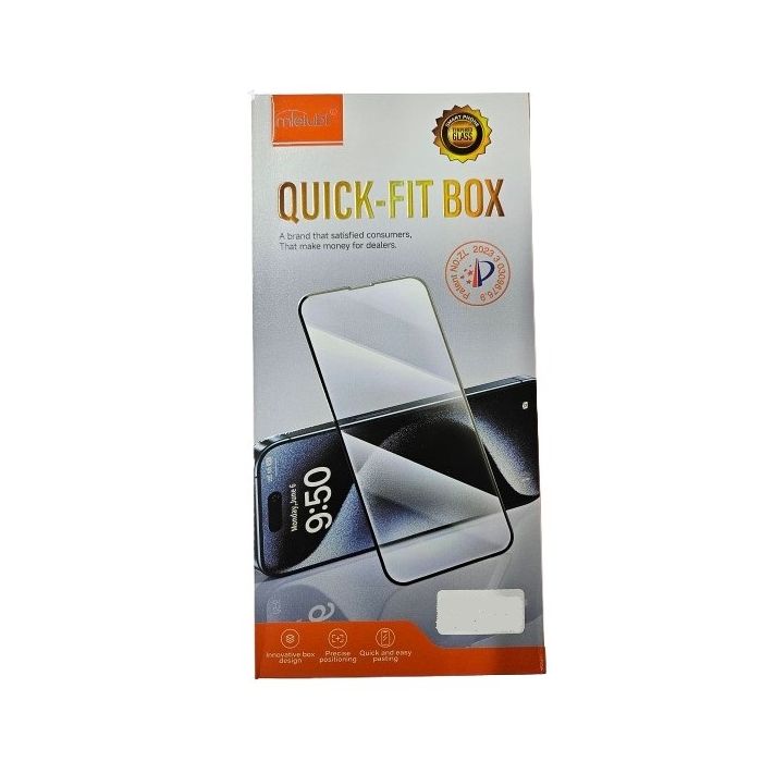 Ochranné sklo Mietubl 5D Quick-Fit Apple iPhone 12/12 Pro čierne