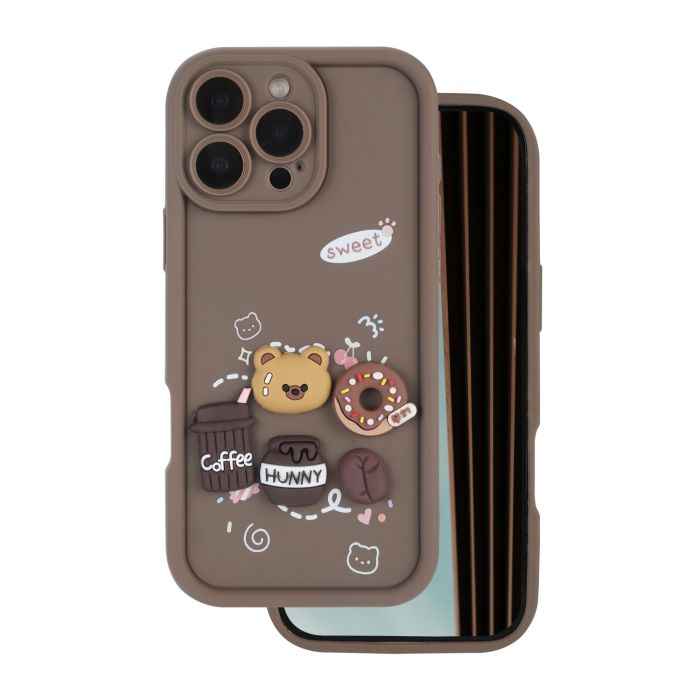 Ultra Trendy 3D TPU iPhone 16 Pro Max 6,9 Coffee