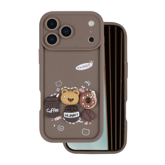 Ultra Trendy 3D TPU iPhone 17 Pro Coffee