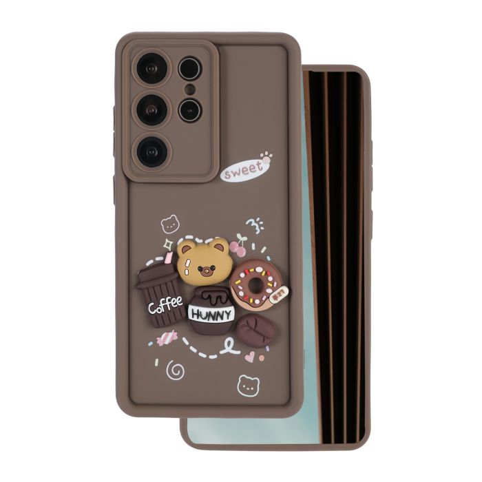 Ultra Trendy 3D TPU Samsung Galaxy S25 Ultra S938  Coffee