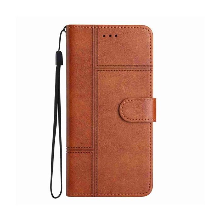 Obal Texture PU Book Xiaomi Redmi 15 4G/5G hnedý