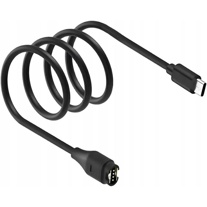 Univerzálny kábel pre Garmin Hodinky 1m čierny (Fenix 8/E/7X Pro/7...)