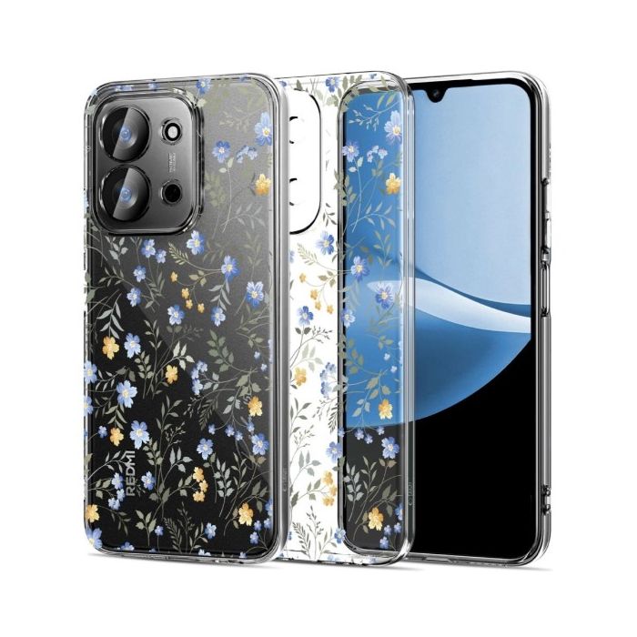 Obal Tech-Protect Flexair Xiaomi Redmi 15C/POCO C85 jarné kvety