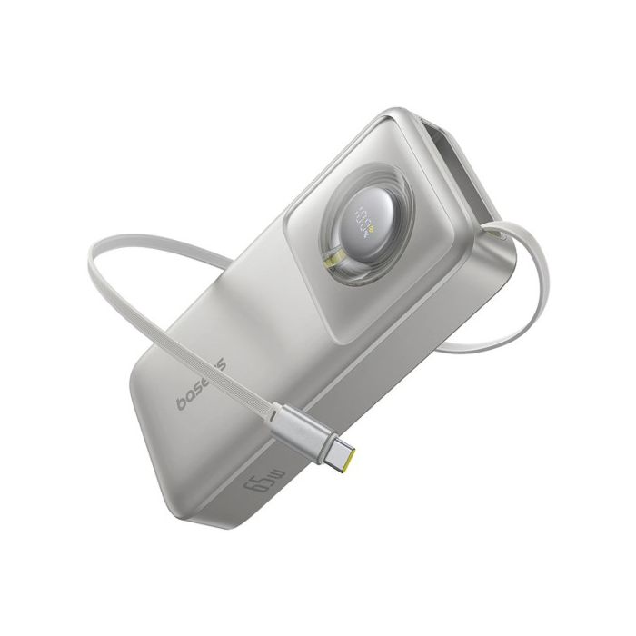 Baseus Free2Pull 20000mAh 65W, USB-C, sivá