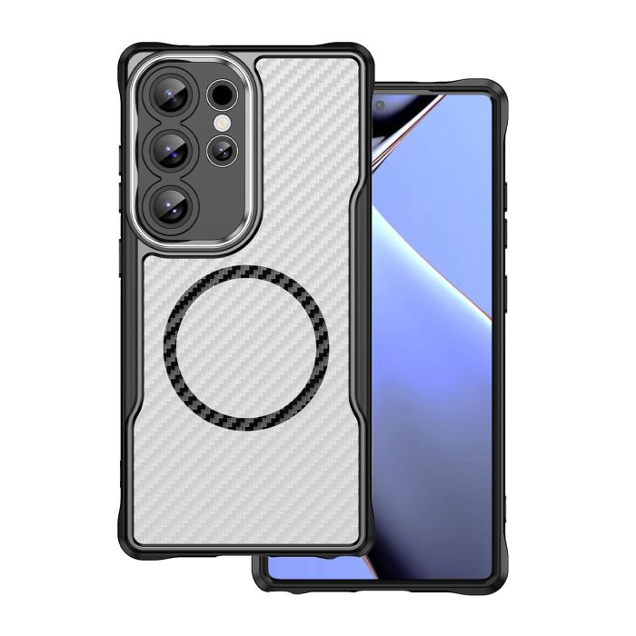 Defender Carbon Magsafe TPC Samsung Galaxy A57 A576 5G - transparentno-čierne