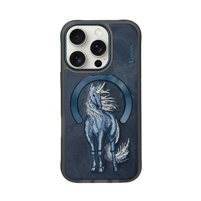 Obal Nimmy Magnetic Fantasy Animal MagSafe Apple iPhone 16 Pro modrý