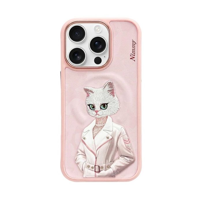 Obal Nimmy Magnetic Fashion Cute Pet MagSafe Apple iPhone 16 Pro ružový