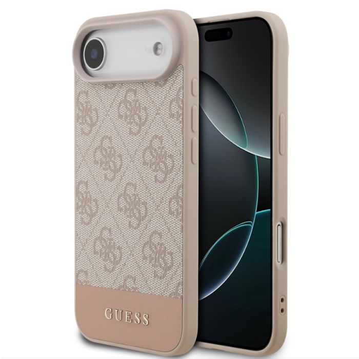 Obal Guess PU 4G Stripe Apple iPhone Air GUHCP17MG4GLPI ružový