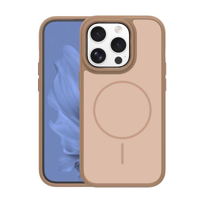 Frame Thin Magsafe TPU/TPC  iPhone 15 Pro - hnedé