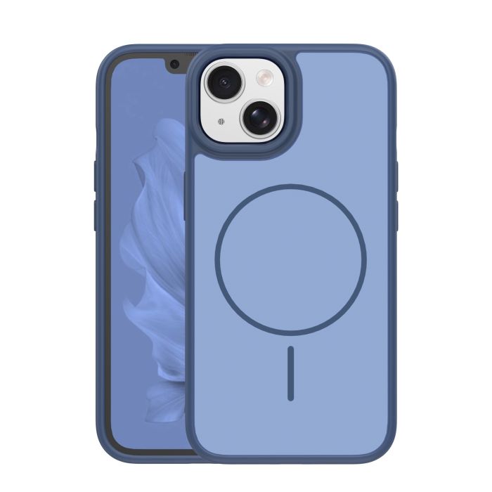 Frame Thin Magsafe TPU/TPC  iPhone 13 - tmavo-modré