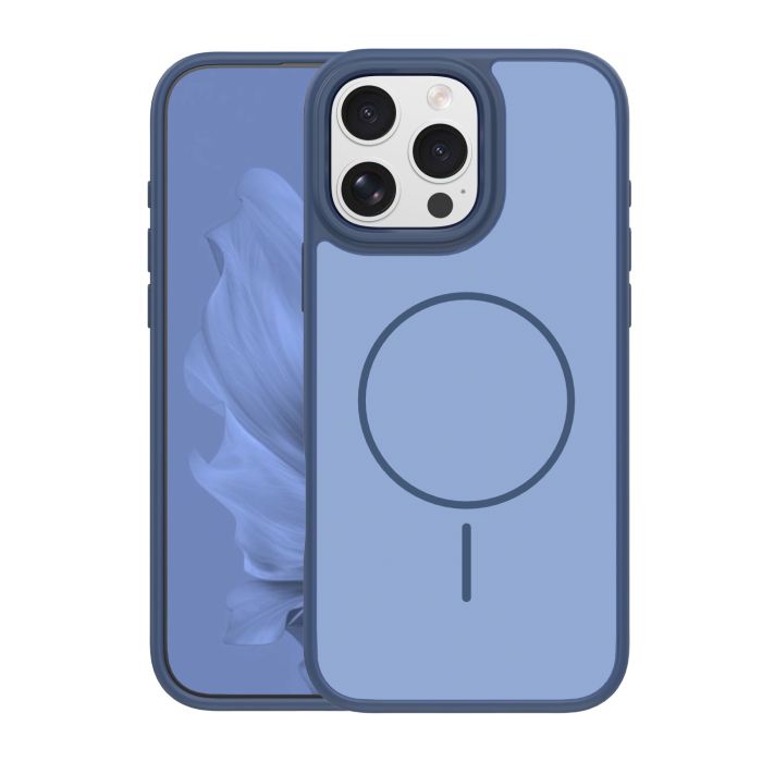 Frame Thin Magsafe TPU/TPC  iPhone 16 Pro - tmavo-modré
