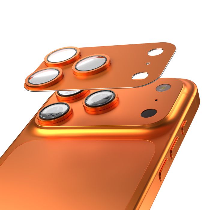 Sklo Etteri Guard objektív fotoaparátu iPhone 17 Pro - oranžové