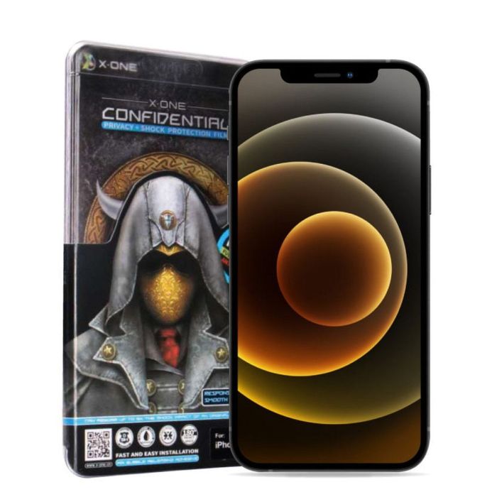 Sklo X-ONE Extra Strong Privacy/Antispy Samsung A37 A376 5G celotvárové - čierne