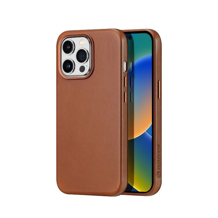 Obal Dux Ducis Naples MagSafe Apple iPhone 14 Pro Max hnedý