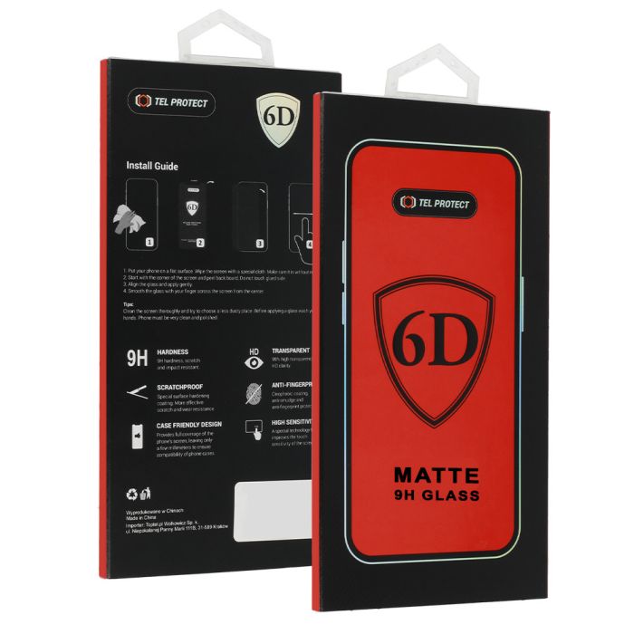 Ochranné sklo Tel Protect 6D Matné Xiaomi Redmi Note 15 Pro 5G čierne