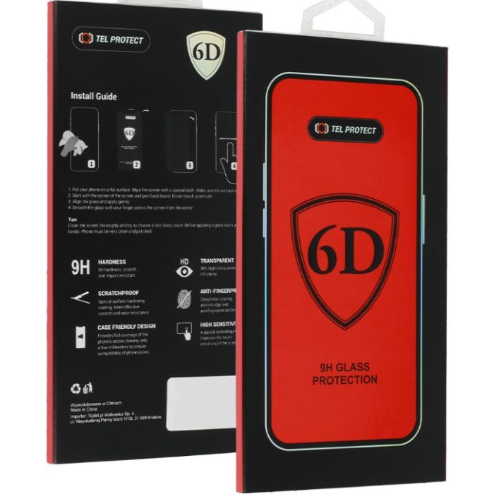 Ochranné sklo Tel Protect Full Glue 6D Motorola Moto G35 5G čierne