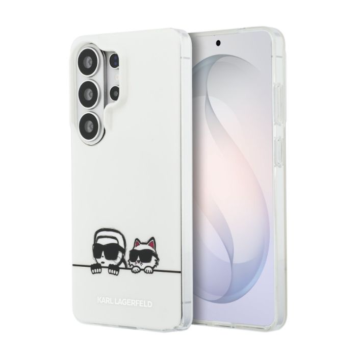 Obal Karl Lagerfeld IML K&CH Peekaboo Logo Magnetic Samsung Galaxy S26 Ultra 5G S948 KLHMS26L6HPKACH biely