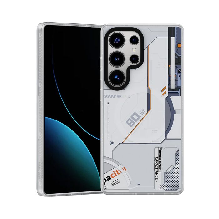 Obal Benks Dynamic Magsafe Mecha D045 Samsung Galaxy S25 Ultra 5G S938 biely