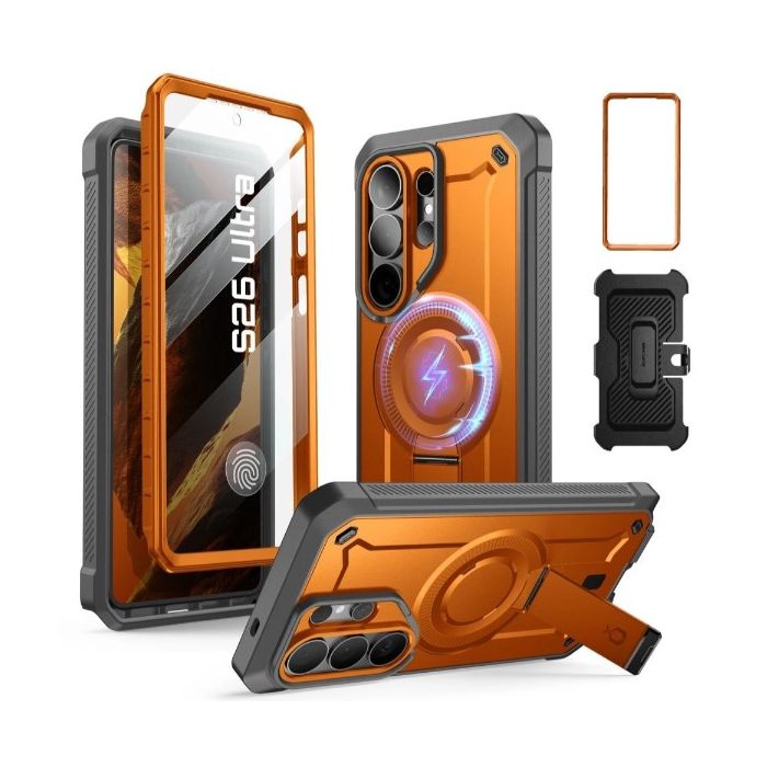 Obal Supcase Unicorn Beetle Pro Mag MagSafe Set Samsung Galaxy S26 Ultra 5G S948 čierno oranžový