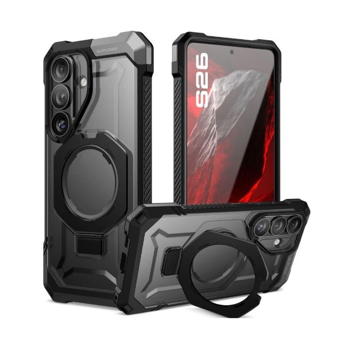 Obal Supcase UB Grip Mag MagSafe Samsung Galaxy S26 5G S941 čierny