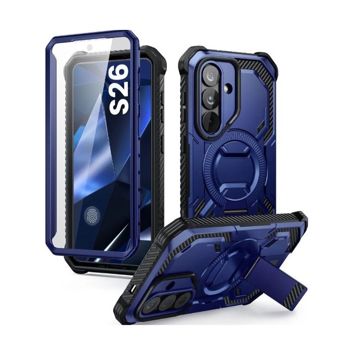 Obal Supcase ArmorBox Mag MagSafe Samsung Galaxy S26 5G S941 modrý