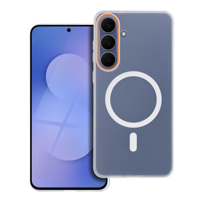 Case GO ORANGE compatible with MagSafe for Xiaomi 17 Ultra transparent