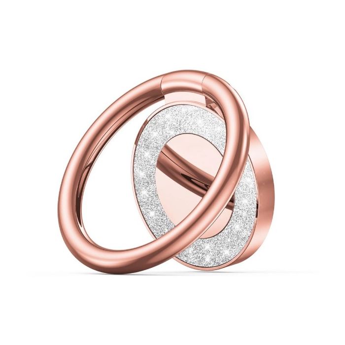 Tech-protect Ring Glitter držiak ružový