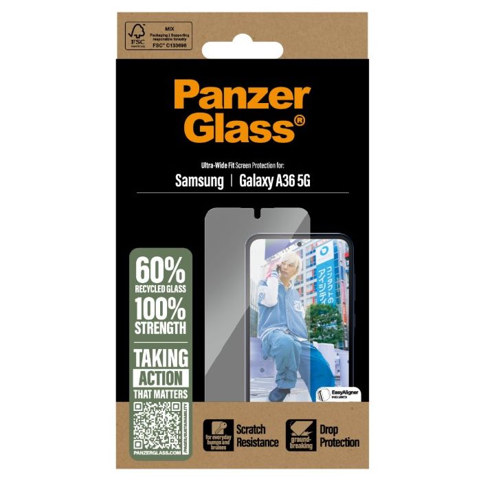 PanzerGlass - Tvrdené sklo UWF pre Samsung Galaxy A36 5G A366, číre