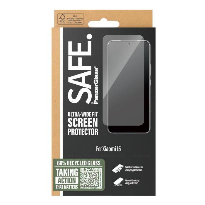 SAFE - Tvrdené sklo UWF pre Xiaomi 15 5G, čierne