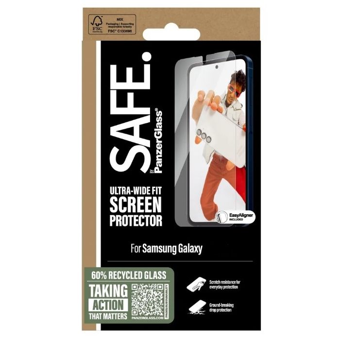 SAFE - Tvrdené sklo UWF s aplikátorom pre Samsung Galaxy A27 5G A276, číre