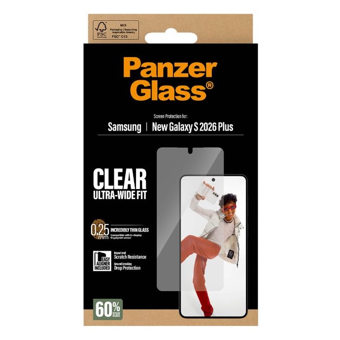 PanzerGlass - Tvrdené sklo UWF s aplikátorom pre Samsung Galaxy S26+ 5G S947, číre