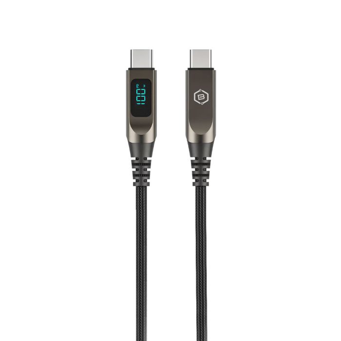 Blavec Lumix Led displej 100W, USB-C/USB-C, 1.2m čierny