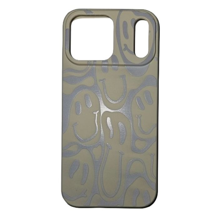 Obal Pnakqil TPU Apple iPhone 17 Pro Max Blurry Smiles biely