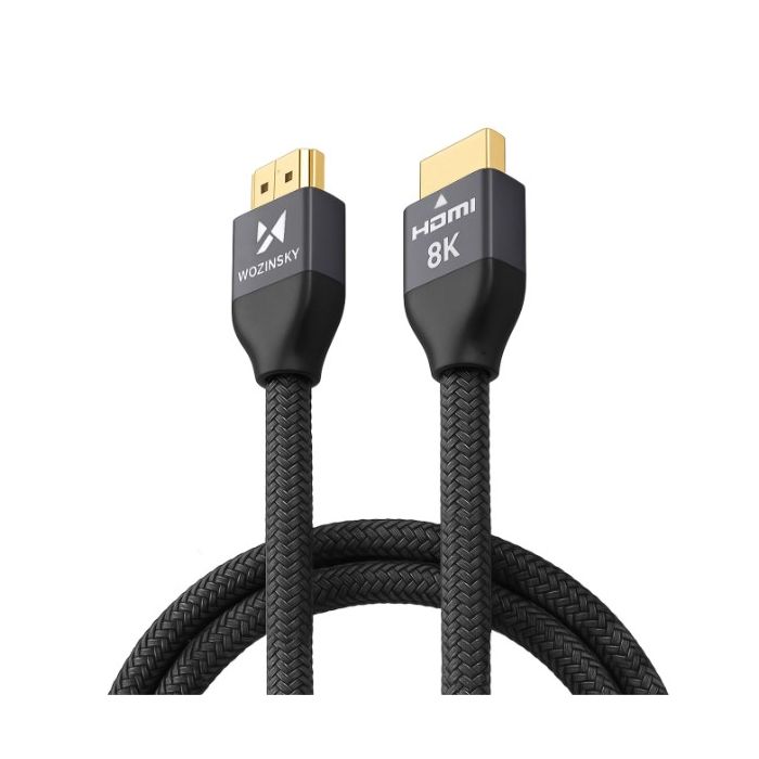 Wozinsky WHDMI-20, HDMI 2.1 8K 60 Hz 48 Gbps/ 4K 120 Hz/ 2K 144 Hz, 2m, strieborný
