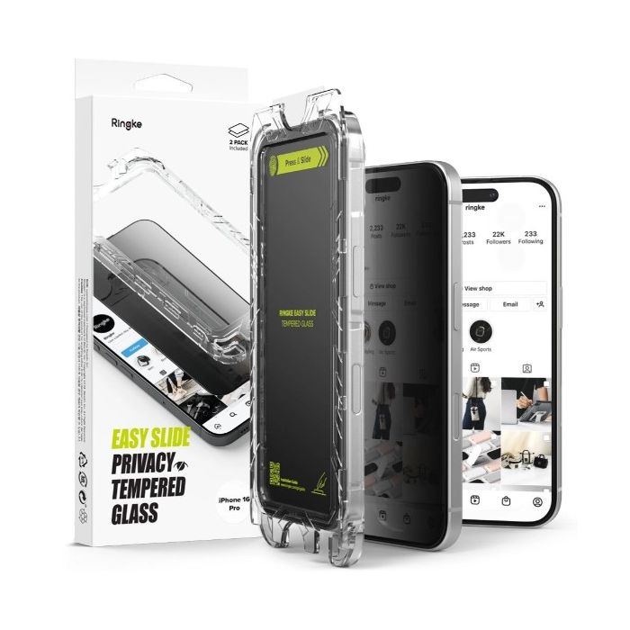 Ochranné sklo Ringke Easy Slide Privacy Apple iPhone 16 Pro (2ks)