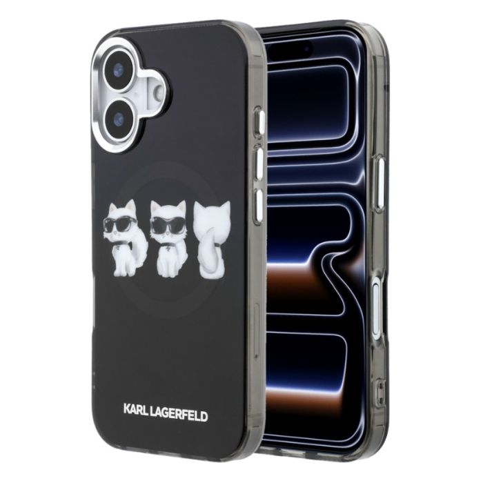 Obal Karl Lagerfeld IML Choupette Trio Watercolor MagSafe Apple iPhone 17 KLHMP17S6HCA3CK