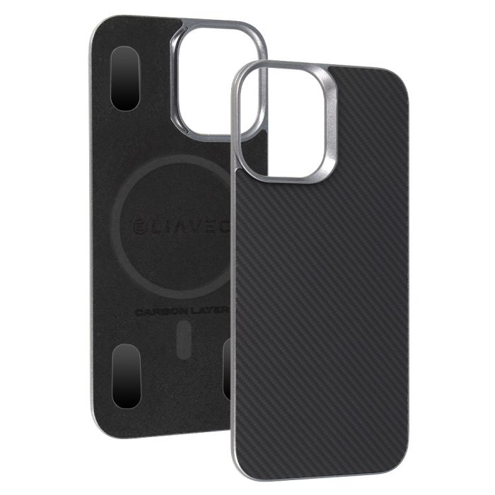 Obal Liavec Carbon Layer MagSafe Aramid Apple iPhone 17 čierny