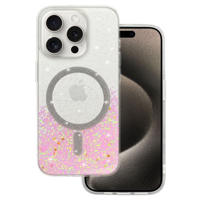 Obal Tel Protect Moonlite MagSafe Samsung Galaxy S25 Ultra 5G S938 transparentno-ružový
