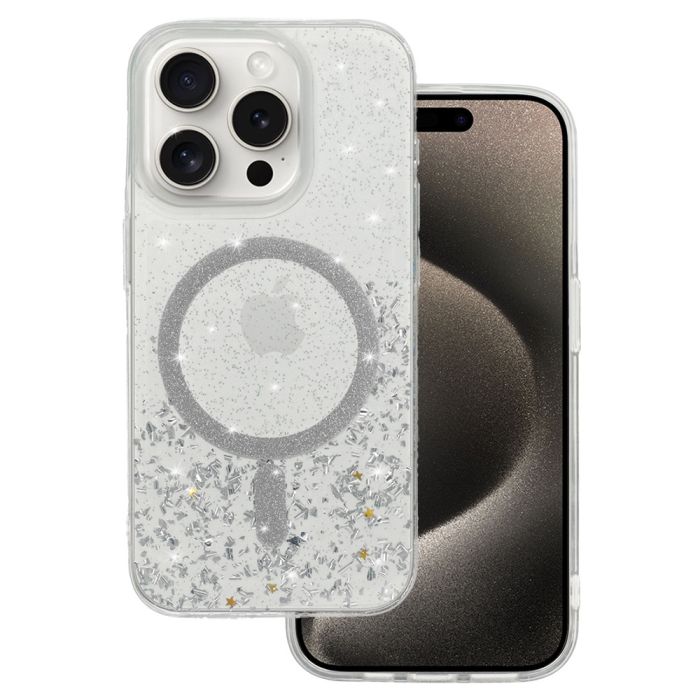 Obal Tel Protect Moonlite MagSafe Samsung Galaxy S25 Ultra 5G S938 transparentno-strieborný