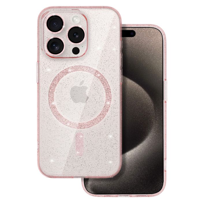 Obal Glitter MagSafe Apple iPhone 11 ružový