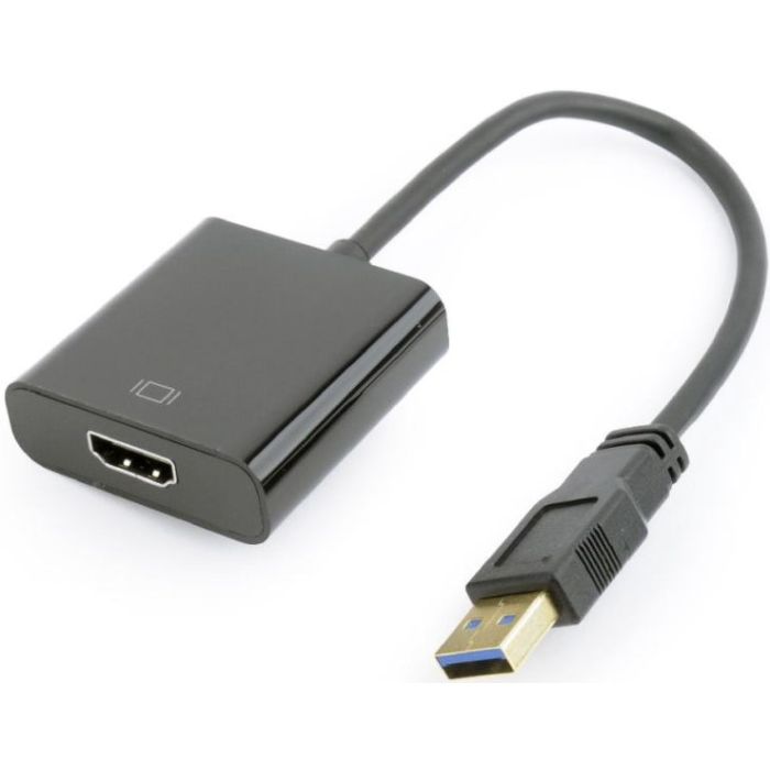 GEMBIRD Redukce USB 3.0 - HDMI, M/F, 15cm, černý - Otvorené balenie