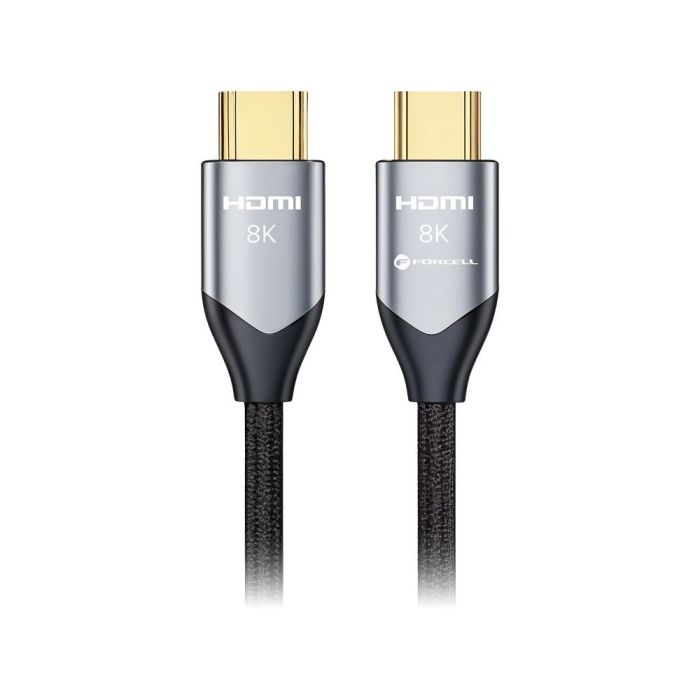 Forcell Cafule HDMI 2.1 8K 60Hz/4K 120Hz, HDR, eARC, VRR, 48Gbps, 3m čierny